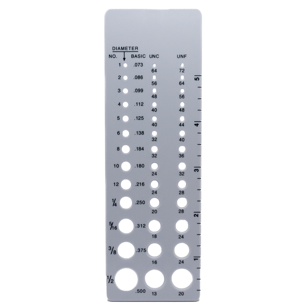 BoltSizeIt Standard Screw Checker Lite <br> (No. 1 – 5/16)
