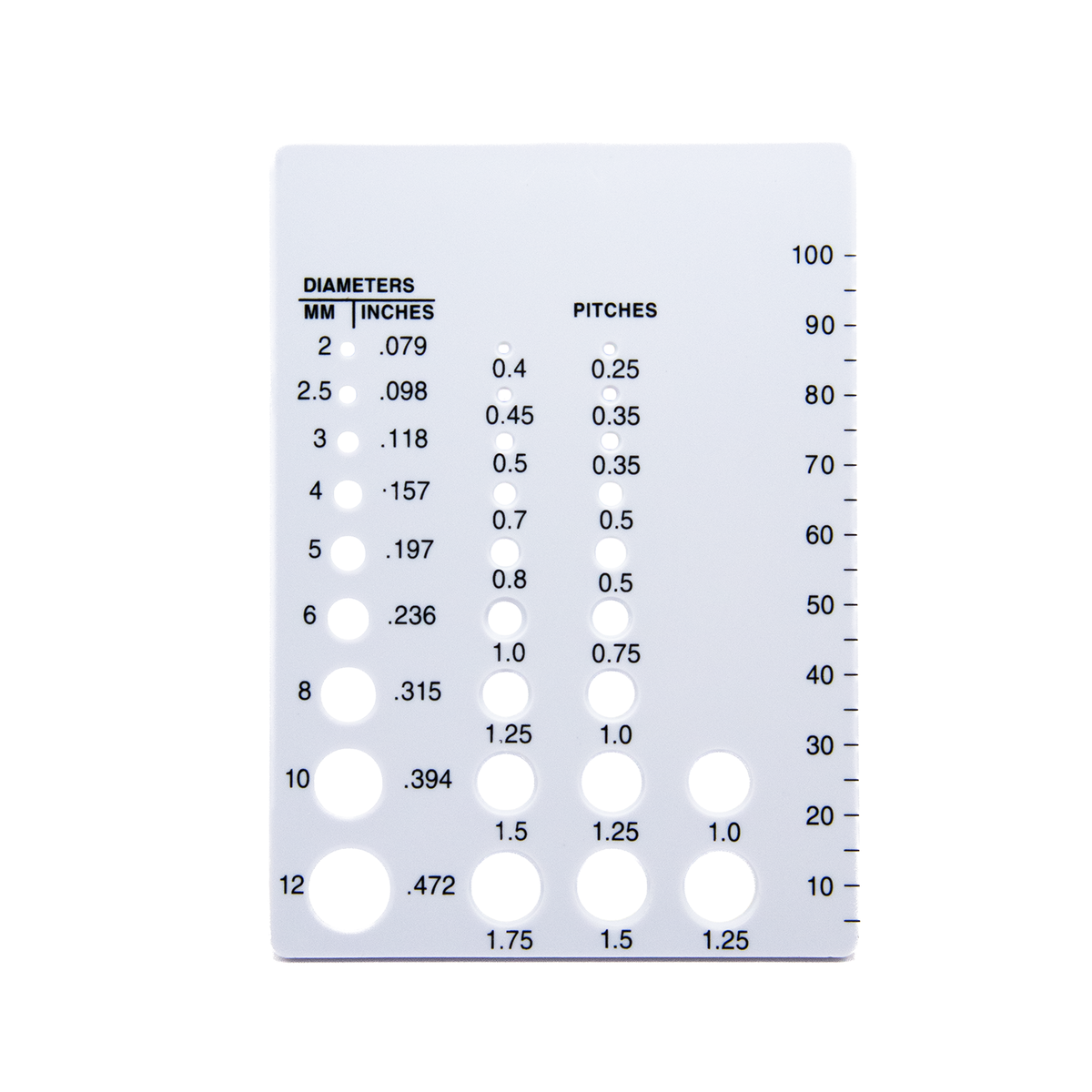 BoltSizeIt Metric Screw Checker Lite <br> (2mm - 12mm)