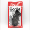 Metal Gorilla bolt size thread pitch gauge tool with metric measurement on white background, closed and in the packaging