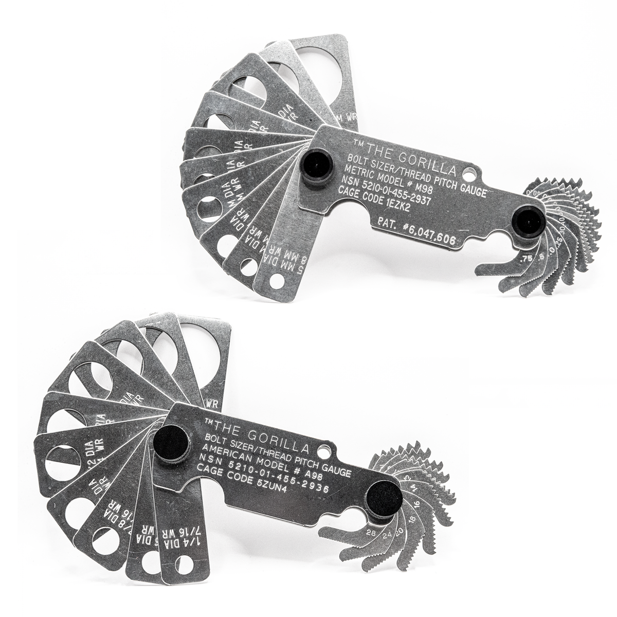 BoltSizeIt Tri-Gauge Combo Set <br> (Metric & Standard)