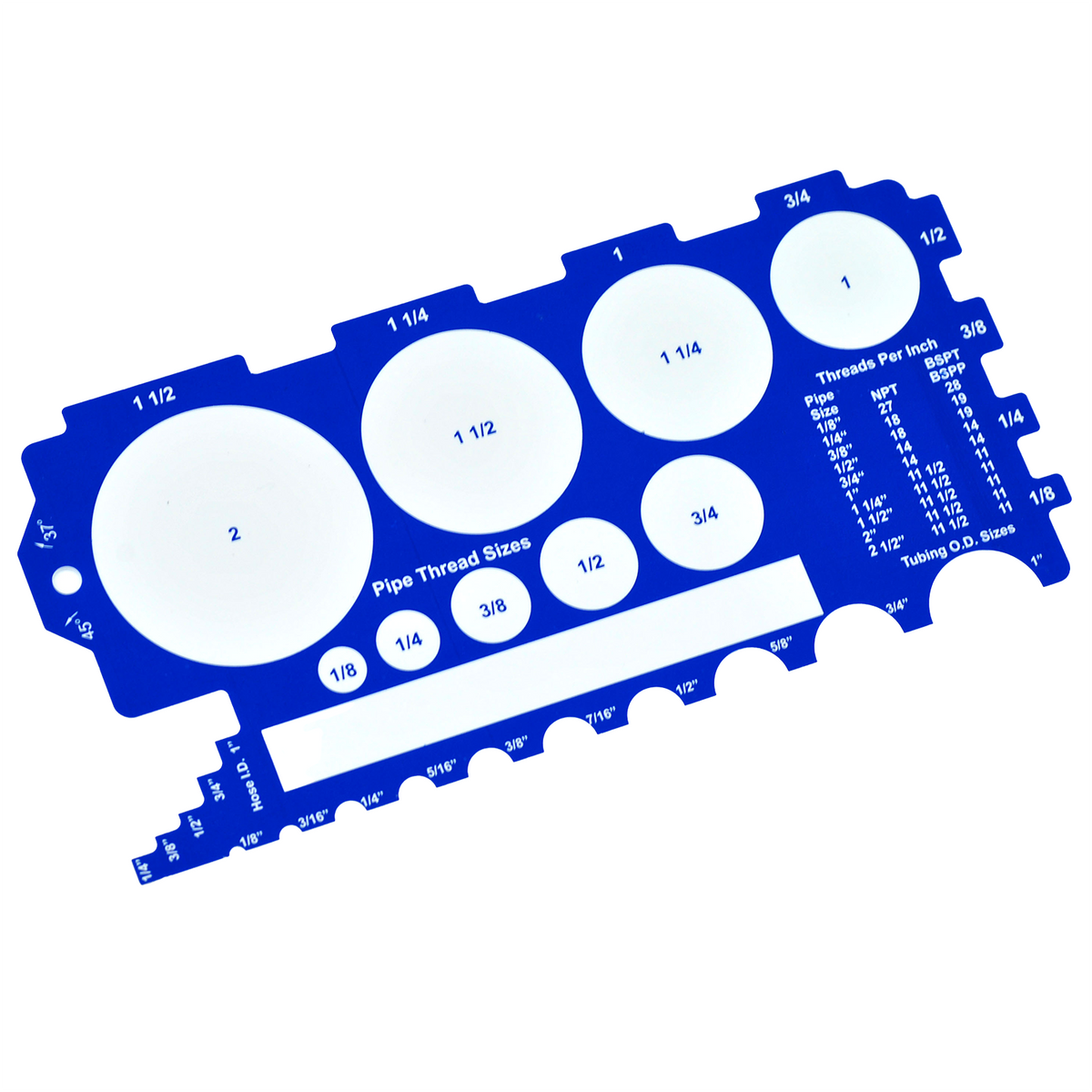 BoltSizeIt Pipe Thread Measurement Gauge <br> (NPT & Tubing)