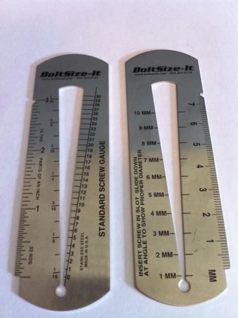 thumbnail image 2 of Bolt Measuring Tool, Nut Bolt Gauge Thread Identifier,Portable 2 of 12